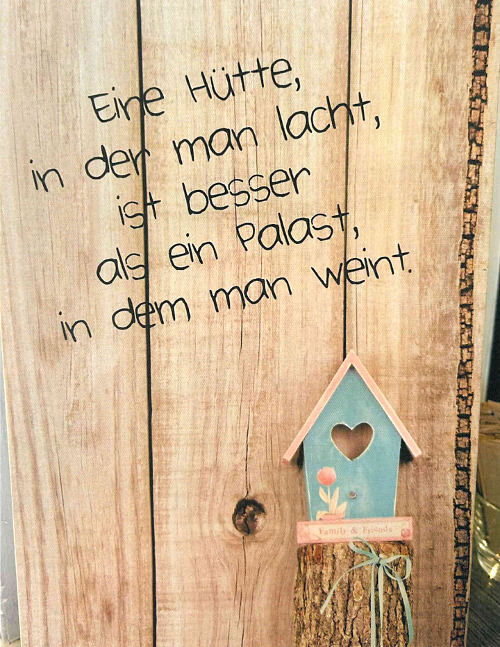 Hütte und Palast
